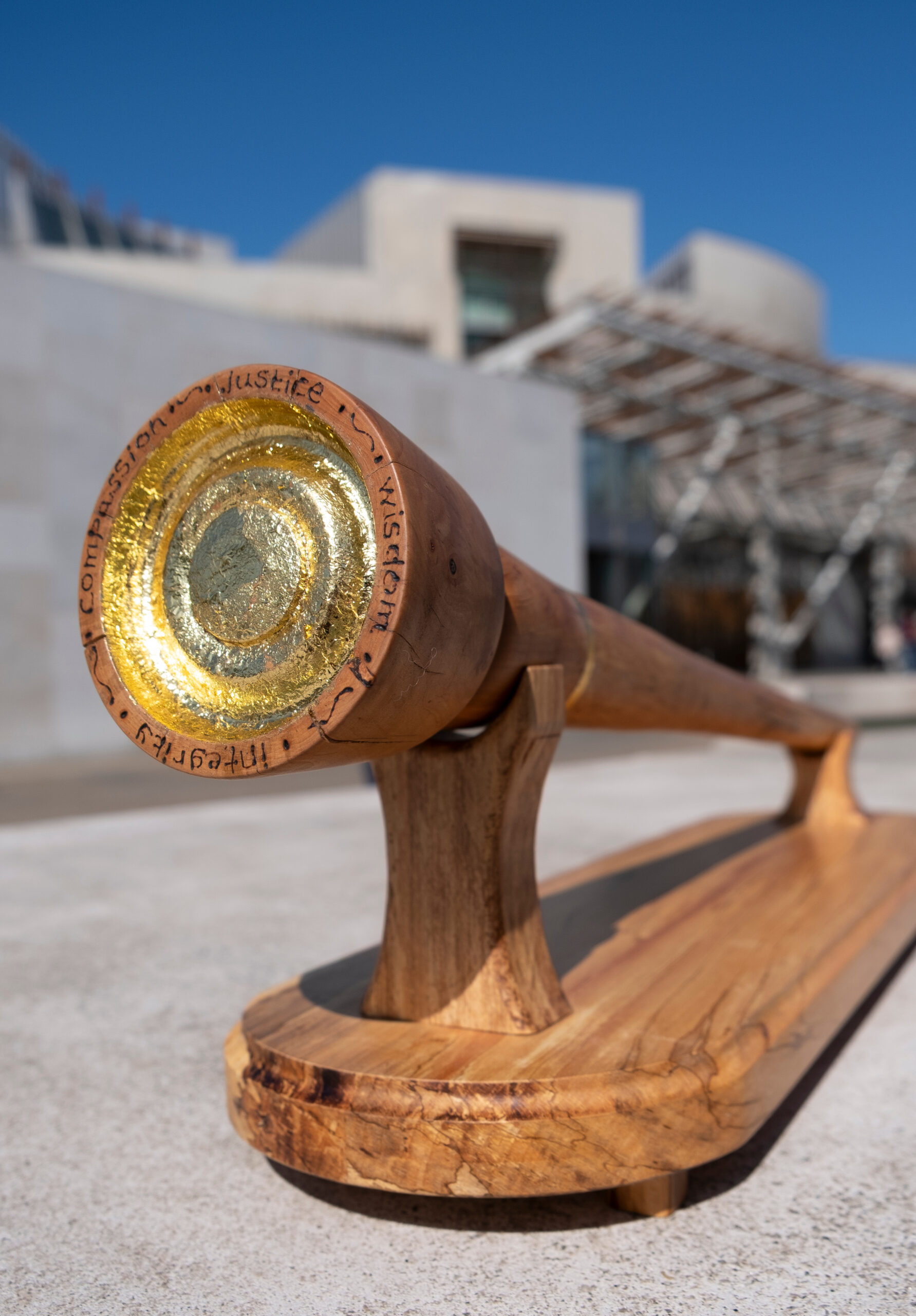 The Mace outside Holyrood